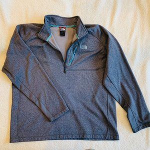 Men's Grey The North Face 1/4 Zip Fleece Pullover